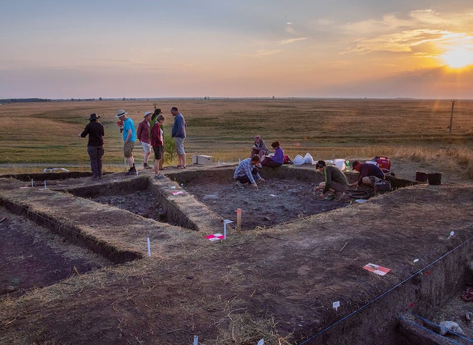 Eine archäologische Ausgrabung der Universität Kiel in der Nähe von Sultana, Rumänien.